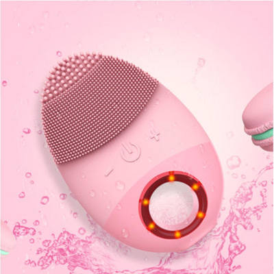 Un bon prix. Skin Care Device Waterproof Soft Silicone Face Washing Brush Facial Massager Electric Cleansing Brush Massage en ligne