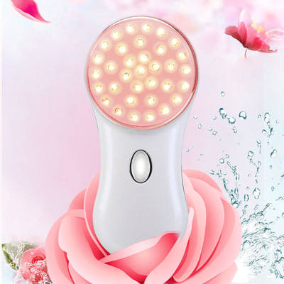 Un bon prix. Free Moving RF Head Three LED Light Vibtraion EMS Home Use Radio Frequency Facial Beauty Device Instrument en ligne